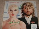 RARE SIGNED 2x ANNIE LENNOX EURYTHMICS DAVE STEWART LP