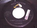 H.B.Barnum: It Hurts Too Much To Cry 45 - Northern Soul