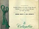 33CX 1372 MARTZY+ANTONIETTI SCHUBERT VIOLIN SONATAS ED1