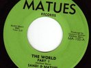 RARE funk 45 Sandi & Matues 'The World' Matues soul OG