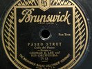 GEORGE E LEE ORCH  Paseo Strut - Brunswick 7132 jazz 78