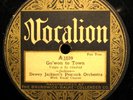 DEWEY JACKSON's Peacock Orch -- Vocalion 1039  jazz 78