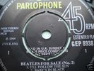 BEATLES FOR SALE No.2 E.P. 1st UK PRES MiNt AuDiO RaRe