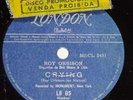 ROY ORBISON 1961 Crying  10” 78 RPM Nm BRAZIL