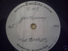 the beatles yesterday uk acetate uk emidisc orig 60s