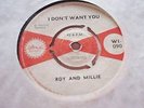 RARE SKA UK 45 - ROY AND MILLIE - I DON'T WANT YOU