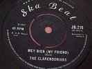 RARE SKA UK 45 - CLARENDONIANS - MEY BIEN - SKA BEAT