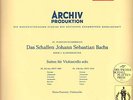 ARCHIV BACH CELLO SUITES 3 & 4 FOURNIER RED ST. 198187