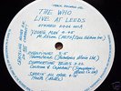 The Who LIVE AT LEEDS UK LP First Press BLACK STAMP NM