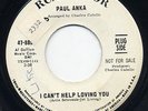 Rare Northern Soul 45-Paul Anka-I Can't Help Loving You