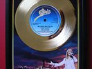 Gold 45rpm record Celine dion my heart will go on