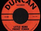 ROCKABILLY 45 FREDDY FENDER LITTLE MAMA DUNCAN LISTEN