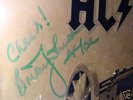 ACDC For those about to Rock  Autographe Brian JOHNSON
