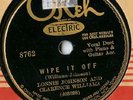 Clarence Williams Lonnie Johnson Wipe it Off 78 rpm OK