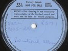THE ROLLING STONES Promotional Album FACTORY SAMPLE LP