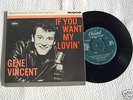 RARE 1961 UK Orig GENE VINCENT EP IF YOU WANT MY LOVIN'