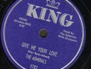 The Admirals Give Me Your Love 78 King doo-wop VG++