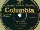 Columbia 15274D ALABAMA SACRED HARP SINGERS Rocky Road