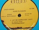 RARE PLEASURE - LET ME DOWN EASY (EXP / NM MINUS) HEAR