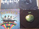 FOUR BEATLES SINGLES INCLUDING CHRISTMAS FAN CLUB 45