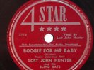 LOST JOHN HUNTER And His BLIND BATS '50 BLUES 4 Star 78