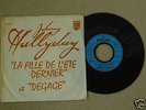 johnny hallyday 45T la fille de l'été dernier  promo