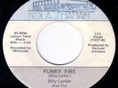 BILLY LARKIN Funky Fire RARE FUNK 45