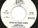 CURTIS LEE IS SHE IN YOUR TOWN/SWEET BABY ON MIRA PROMO