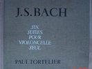 RARE BACH CELLO SUITES PAUL TORTELIER ORIG FALP 3LP BOX