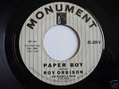 ROY ORBISON   PAPER BOY   ORIGINAL 7