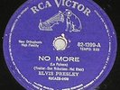 ELVIS PRESLEY NO MORE  BRAZIL 78 RPM