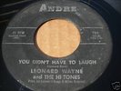 LEONARD WAYNE & HI TONES Rare Doowop 45 on Andre