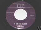 RARE RANGERS 'FOUR ON THE FLOOR' 45 SURF/HOT ROD
