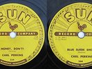 SUN RECORDS - 78 - CARL PERKINS - BLUE SUEDE SHOES