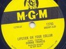 CONNIE FRANCIS -LIPSTICK ON YOUR COLLAR-78 RPM -1959 NM