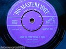 ELVIS PRESLEY HMV 45 uk orig 1958 purple/silver VG+