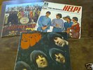 3 BEATLES CLUB EDITIONS YELLOW ODEON HELP UND RUBBER S.
