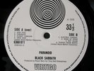 Black Sabbath Paranoid Jim Simpson (UK Vertigo Swirl)