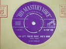 Elvis Presley - I'M LEFT YOUR RIGHT SHE'S GONE - HMV428