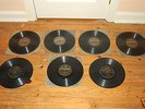 Early 78 rpm records: 2 Victor (one-sided) + 5 Columbia