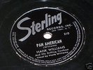 Hank Williams Honky Tonkin' Pan American Sterling 210