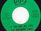 CROSSOVER SOUL 45 RPM - THE ON COMING TIMES - on DUO