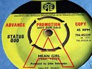 uk 45 STATUS QUO mean girl. rare DEMO