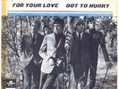 YARDBIRDS For Your Love RARE UNIQUE Sweden p/s 45 HEAR