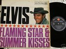 ELVIS PRESLEY BLACK/RED SPOT LP FLAMING STAR RD7723 VG+