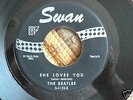 BEATLES 45 rpm SHE LOVES YOU on SWAN lb 1964 M-