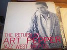 Art Pepper Jazz West Lp Return Of Original Vinyl VG++