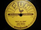 Elvis Presley ORIGINAL 78  Sun 209 That's All Right