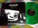 RAZOR - ARMED & DANGEROUS ltd GREEN V.LP VENOM / SLAYER
