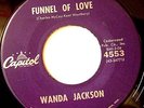 WANDA JACKSON Funnel of love 45*TOP R&B MOD DANCER*HEAR